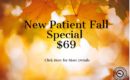 Fall New Patient Special $69