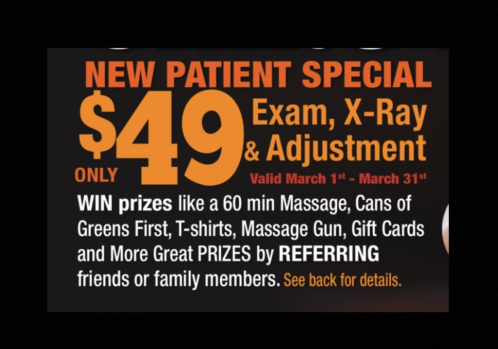 March New Patient Special $49